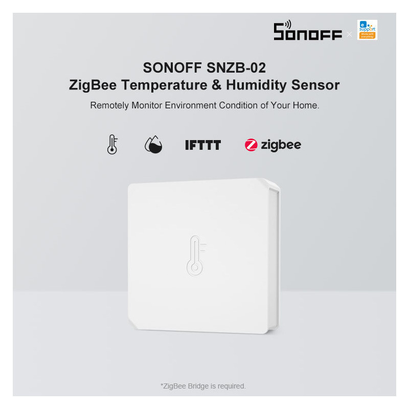 SONOFF - Zigbee Temperature & Humidity Sensor - SNZB-02