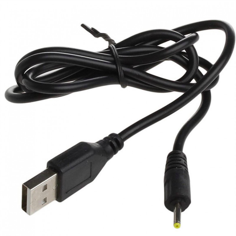 Cable USB vers connecteur d'alimentation 5V coaxial 2,5mm x 0,8mm