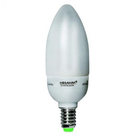 MEGAMAN Ampoule variable à économie d'énergie CL407d E14 7W 827 Eco Energie