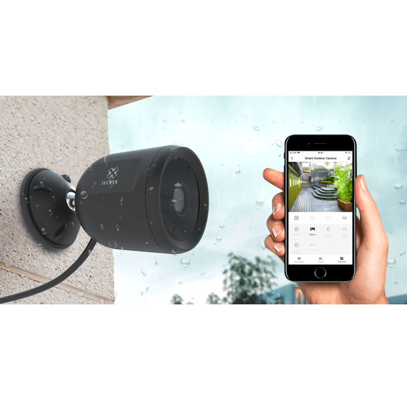 WOOX - Caméra extérieure WIFI TUYA SmartLife, Google Assistant, ALEXA