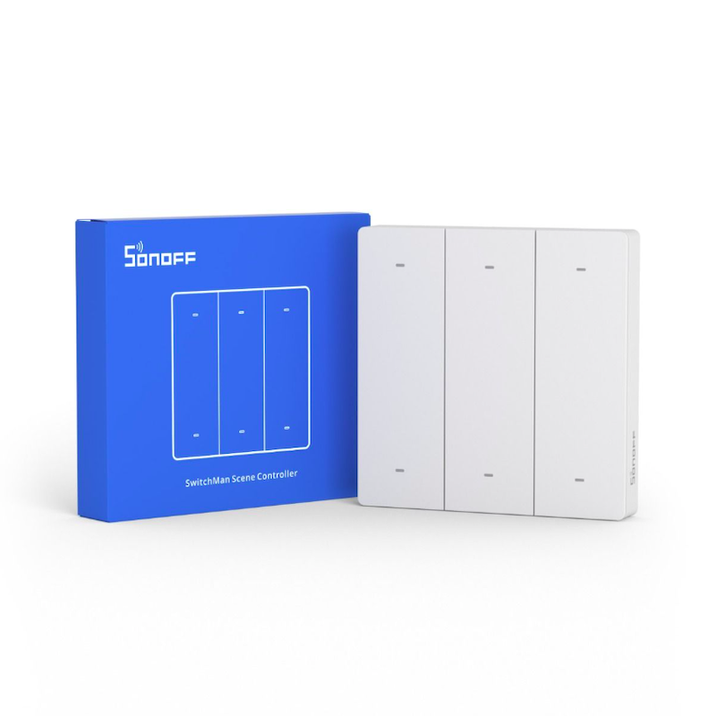 SONOFF - WIFI connected wall switch (on batteries) R5 - White
