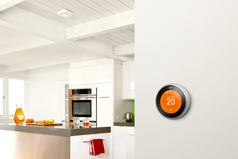 Termostat inteligent 3rd Generation Learning Thermostat, Google Nest,  Wi-Fi, Alb - eMAG.ro